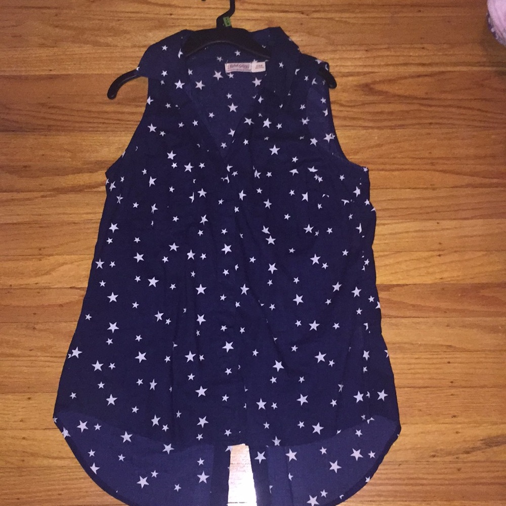 White Starred Blouse